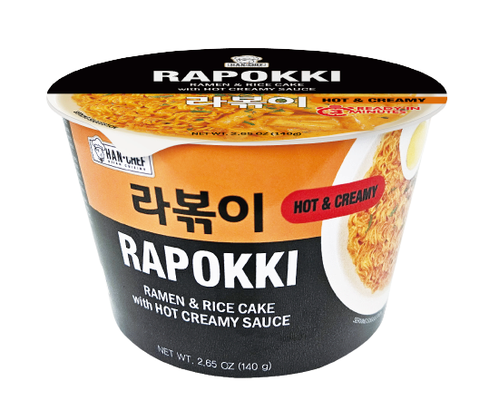 HAN_CHEF Cup Noodles Series __RAPOKKI_Hot _ Creamy Flavor